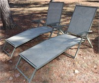 2 Folding Lounge Chairs 6' Long x 21" wide