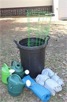Plastic Watering Cans, Tomato Cages, Tarps &