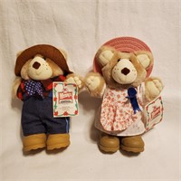 1986 Wendy's Bears Farrell & Hattie Furskin