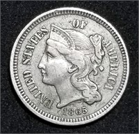 1865 Three Cent Nickel Nice