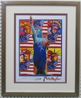 GOD BLESS AMERICA W 5 LIBERTIES GICLEE BY PETER M