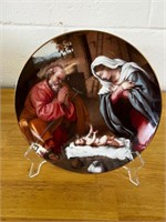 Madonna and child the nativity LE plate