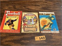 2 SUN CARNIVAL PROGRAMS 1936 & 42 - 1944 FOOTBALL