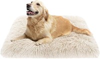 Large Dog Bed Dog Crate Mat Fluffy Faux Calming e