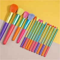 5 PCs Rainbow Color High Quality Makeup Brush Set