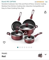 Pots and Pans Set (Open Box, New)