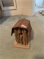 BIRD HOUSE MADE WITH BARK