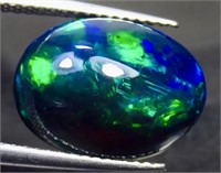 4.14 ct Natural Ethiopian Black Fire Opal