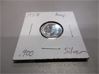 1958 Proof Silver Dime