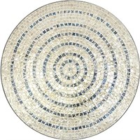 Deco 79 Mother Of Pearl Shell Plate Handmade Home