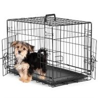 Sweetcrispy Small Dog Crate With Divider Panel,24
