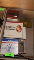 VINTAGE CIGAR & CIGARETTE BOXES, TOBACCO TIN