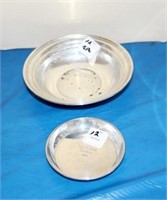 STERLING SILVER COASTER AND BOWL