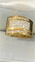 18K Gold Diamond Pave Ring