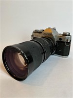 Canon AE-1 Camera with a Soligor Macro lens
