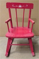 Small Red Child's Rocking Chair