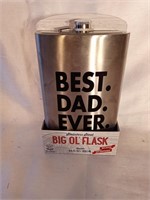 Best Dad ever big ol' flask