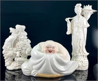 LOT OF CHINESE BLANC DE CHINE FIGURES