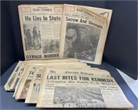 (AC) Vintage Newspapers Of National Tragedies And