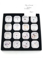16 mini Boxes of Mixed Gemstones