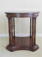 Side / End Wood Table with Deocrative Side Columns