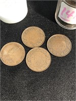 George V  Canadian large copper pennies