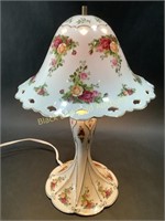 Royal Albert's Porcelain Lamp & Shade