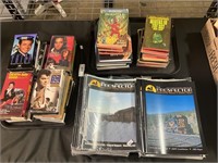 VHS Movies, Books, Prospector Magazines.;