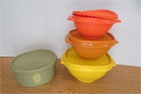 Set of 4 Tupperware Bowls