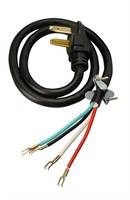 Coleman Cable 09154 4-Foot 30-Amp 4-Wire Dryer