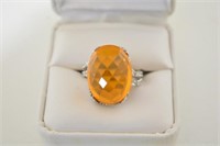 6ct Mexican Fire Opal Ring