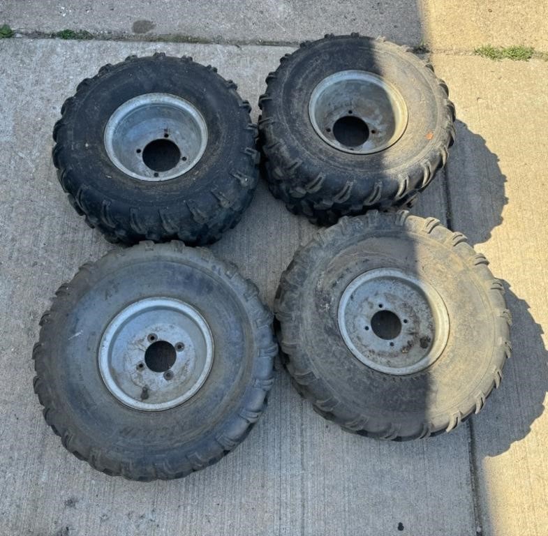 Set of 4 Wheeler Tires ( NO SHIPPING)