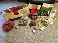 Christmas items and 4.5' Tree