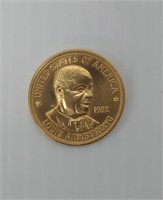 1982 US Louis Armstrong 1 oz gold coin
