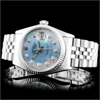 Diamond Rolex DateJust SS Watch