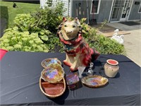 Chuck dog & carnival glass