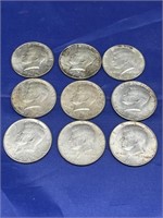 9 - 1964 Kennedy Halves