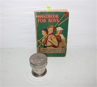 Vintage BSA Handbook for Boys and Collapsible Cup