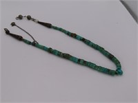 Pawn 15" Stranded Turquoise Choker Necklace