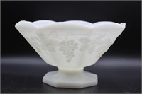 1960s Milk Glass Footed Bowl