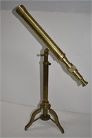 Brass Tabletop Telescope Stand. Adjustable Stand