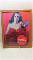 framed Coca-Cola picture