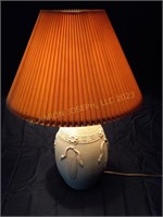 Native American Style Beige Tabletop Lamp