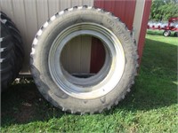 14.9 x 46 stepup wheels and tires   good shape