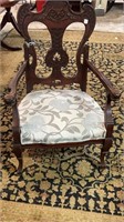 Mahogany Carved Arm Chair
