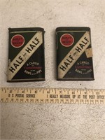 2 Burley & Bright Half & Half Tobacco Tins