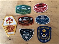 7 x Vintage BOWLING Crests, Patches