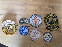 7 x Vintage SPORTS Crests, Patches