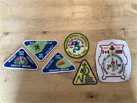 6 x Vintage SCOUTING Crests, Patches