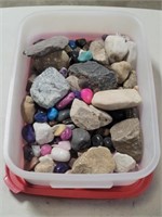 Container W/Assorted Minerals